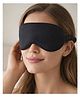 Jenna Satin Sleeping Eye Mask Lightweight Soft Eye Cover for Travel & Night Sleep - Black