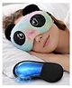 Jenna Rainbow Panda Plush Sleeping Eye Mask with Cooling Gel Ultra Soft Sleep Mask for Stress Relief - Multicolor