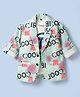 Dapper Dudes Cotton Knit Full Sleeves Printed Party Blazer With T-Shirt - Light Green