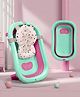 StarAndDaisy Bath Tub for Baby 0-3 Years/Foldable Bath tub for Kids with Cushion, Space Saving Design, Newborn Baby Folding Bathing Tub Girls & Boys, Easy to Store -Green Pink