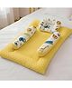 StarAndDaisy cotton baby bedding set for newborns infants and toddlers with cushioned mattress sheet two side pillows one head pillow soft breathable comfortable for infant sleep kangaroo print