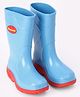 Cute Walk by Babyhug Slip On Rain Boots - Blue & Red