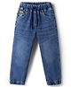 Olio Kids Denim Woven Full Length Solid Color Joggers - Light Blue