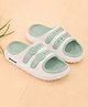 BERSACHE Colour Blocked Sliders - Green