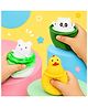 NHR Pop Up Animal Soft Silicone Squeeze Stress Relief Toy (Pack of 3)