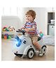 JoyRide Ellie-Go-Round musical Elephant rider Foot-to-Floor Ride-On Toy for Kids Push Car with Interactive LED Lights, Music, and Under-Seat Storage.