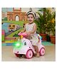 JoyRide Mighty Tusk Rhino Rider Foot-to-Floor Ride-On Toy for Kids Push Car with Music Interactive LED Lights, Music, and Under-Seat Storage.
