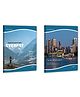 Gowoo  Enchanting Everest Notebook, Seoul Reflections Notebook (Ruled) :- city theme notebook, aesthetic ruled notebook, mountain theme notebook, scenic cover ruled notebook | Combo of 2 Book