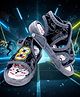 Binos Numerical Applique Detailed Velcro Closure Musical Sandals - Black