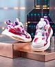 Binos Abstract Printed Boa Closure Shoes - Pink