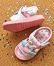 Binos Bunny Applique Detailed Velcro Closure Musical Sandals - Pink