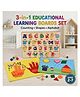 Seraphina 3-in-1 Wooden & Felt Learning Educational ABCD Board for Kids  Alphabet Puzzle, Numbers & Counting, Shapes & Colours Board | Activity Toys for 2 Years Old Boys & Girls, Montessori Toys