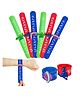 FunBlast Slap Bracelets  Snap Bands, Wristbands for Kids  Pack of 6 Pcs (Multicolor)