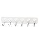 FunBlast Cloth Sticky Wall Hanger  6 Pin Stainless Steel Door Hook for Clothes, Keys  Multicolor