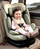 Babyhug Convertible Car Seat with ISOFIX & 360° Rotatable Seat - Green| R129 Certified| i-Size Compliant| Rear & Forward Facing| Newborn to 12 Years| Reclining Seat| Cushion Seat
