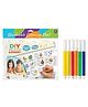 NEGOCIO Reusable Alphabet Coloring Mat for Kids  DIY Washable Learning Mat with Color Pens | Educational Drawing & Tracing Activity Toy for Children- PAVK OF 1- COLOR MAY VARY