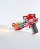 NEGOCIO Battery Operated 3D Concept Transparent Gear Light Toy Gun with Different Muscial Sounds & Flash Light Effect for Kids- PACK OF 1- COLOR MAY VARY