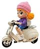 HAPPY HUES Musical Girl on Scooter with Stunt Action & 3D Lights- Bump & Go Light & Musical Toy for kids