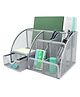 YAMAMA Office Desk Pen Holder & Accessories Organizer, Metal Mesh Desk Organizers and Storage, Pencil Holder & Office Supplies Caddy Desk Storage with Draw for Home, Office, School - Multicolor