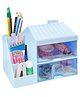 YAMAMA Stationary Desk Organizer, Hut Shaped Stationary Holder Stand with Drawer, Multifunctional Desk Organizer, Office Organizer, Storage Shelf for Office, School, Pen & Pencil - Color May Vary