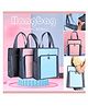 YAMAMA Hand Bag for Men, Women and Children, Multi-Purpose Waterproof Portable Carrying Bag, Tote Bag, File Bag, Double Layer Zipper Bags - Color May Vary