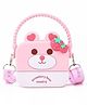 YAMAMA 6.6 Inch Silicone Cute Kawaii Bunny Sling Crossbody Purse Bags for Girls, Toys Handbag Shoulder Silicone Small Purse, Sling Bag with Key Ring, Comb and Mirror - Color May Vary