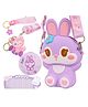 YAMAMA Bunny Sling Bag with Key Ring, Comb and Mirror  Silicone Mini Purse for Girls, Stylish Cross Body Bag with Adjustable Strap, Korean Design - Color May Vary