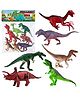 Lumo Brilliant Toys Dinosaur Toys Realistic Figures, Educational Pretend Play Set for Kids 3+ Years, Fun Entertainment Kids Toys Dinosaur 6PIeces - Multicolor
