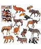 Lumo Brilliant Toys Jungle Animal Figure Toy,  Realistic Zoo Animals Toy for Kids, Animal Figure Playset, Learning Toys for Kid, Wild Animal Toy Figure Play Set for Kid 12 Pcs - Multicolor