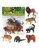 Lumo Brilliant Toys Wild Animal Figures Set for Kids Lion, Tiger, Bear, Leopard, Pangolin & Honey Badger,  Jungle Animals Toy Set, Educational Learning Toy - 6 Pieces
