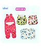 Bubzii Baby Care Combo  Reusable Cloth Diapers, Head Shaping Rai Pillow  Breathable Swaddle for Newborns