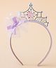 Babyhug Free Size Hair Bands With Embellished Bow Applique - Purple
