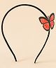 Babyhug Hair Band With Butterfly Applique - Fuchsia