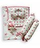 Oranges and Lemons Organic Muslin Bedding Gift Set - Set of 5 - Flamingo Love