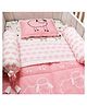 Oranges and Lemons Organic Cot Bedding set with Quilt - Set of 5 - Baa Baa Pink Sheep