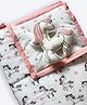 Oranges and Lemons Organic Quilt with Plusie - Unicorn Dreams - Pink