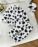 Mark & Mia Full Sleeves Winter Wear Co-ords Night Suit With Heart Design - White