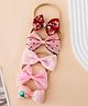 Babyhug Free Size Rubber Bands With Bow Applique Pack of 5 - Pink