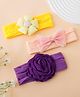 Babyhug Free Size Headbands Pack of 3 - Multicolor
