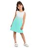 Plan B Cotton Knit Sleeveless Ombre Dress - Light Blue