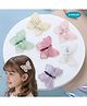 Puchku Set Of 6 Butterfly Applique Detailed Alligator Hair Clips - Multi Colour
