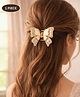 Puchku Butterfly Designed Stone Embellished Hair Claw Clip - Gold
