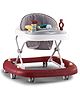 Babyhug Musical Baby Walker with Rocker Function 2-in-1 Convertible Adjustable Height Compact Fold Activity Toy Tray Stable Design Multi-Directional Wheels 624 Months  Red