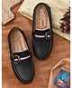 Stefens Slip On Striped Loafer - Black
