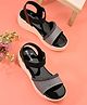 Stefens Back Strap Comfort Platform Sandal - Black