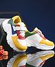 Stefens Velcro Closure Colo rblock Sneaker With Lace Detailing - Yellow