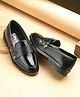 Stefens Slip On Solid Party Wear Loafer - Black