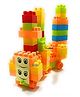 FunBlast Building Blocks Toy for Kids with Wheel - 46 Pcs Building Blocks (Multicolor)
