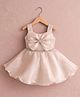 smile baby NX Tissue Woven Sleeveless Stone Embellished Butterfly Applique Detailed Dress - Beige