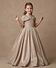 smile baby NX Tissue Knit Sleeveless Floral Embroidered  Gown - Beige